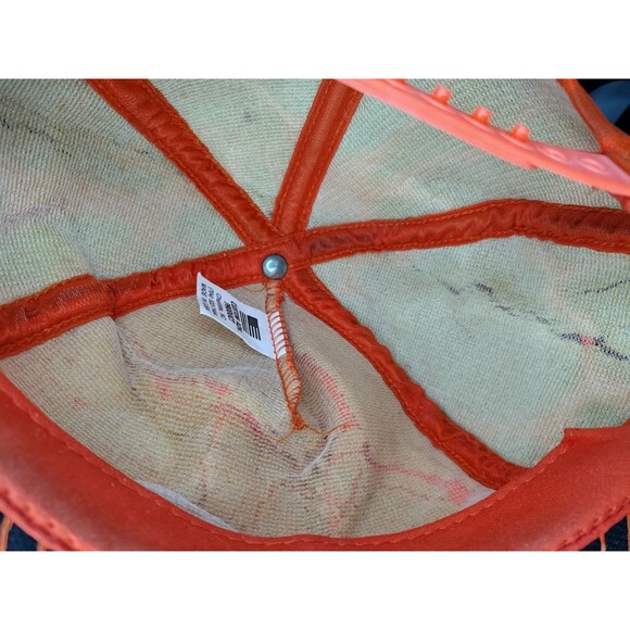 Vintage Frank Upchurch Co Deer Hunting Snapback Cap Hat Orange High Visibility 1 - Picture 13 of 16